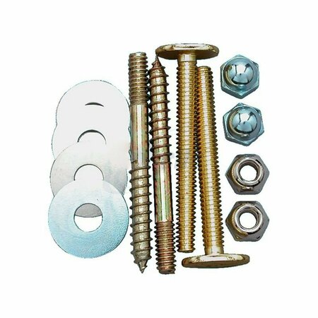 AMERICAN IMAGINATIONS Unique Brass Toilet Bolt And Floor Screw Kit Brass AI-38598